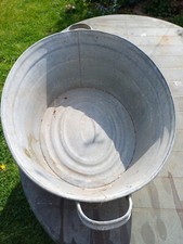 Vintage Galvanised Tin Bath