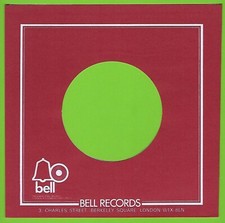 BELL RECORDS (uk brown/red) - REPRODUCTION RECORD COMPANY SLEEVES - (pack of 10)