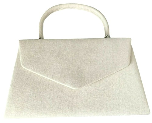 Ivory coloured faux suede - faux,