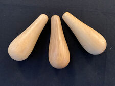3 x Wooden light pulls : 10 cm long :