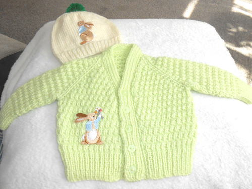 Hand knitted apple green - knitted,
