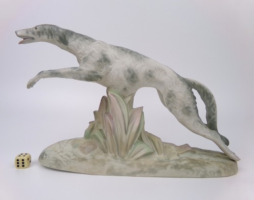 Borzoi greyhound dog figurine - greyhound,