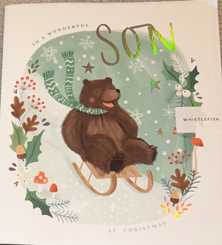 Son christmas card - christmas,