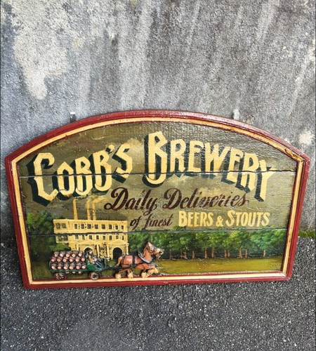 Vintage wood sign - wood, advertising