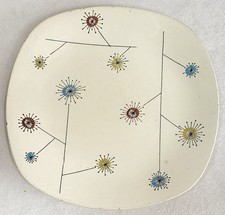 Midwinter Dinner Plate 60’s Flowermist Designed by Jessie Tate Stylecraft 25cm 