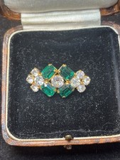 Vintage Art Deco Green Paste