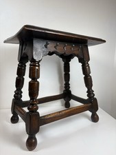 Antique Oak Joint Stool