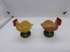 2 vintage resin egg cups