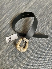 Zara Black Wide Belt With