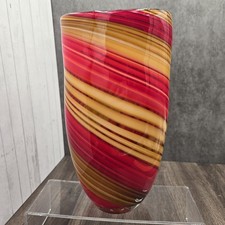 Large Handblown Red & Gold