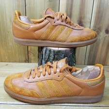 adidas Samba OG FT Craft Ochre Gold Metallic Trainers Mens UK Size 9 EU 43.5
