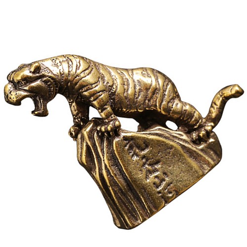 Tiger decoration brass - decoration,