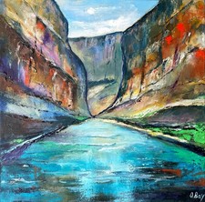 Big bend painting original art - bend,