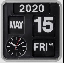 Habitat Flap Analogue Clock 43