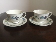 Royal Doulton 'Burgundy' 2 x Cups & Saucers