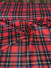 1 M Tartan Red Multi Colour