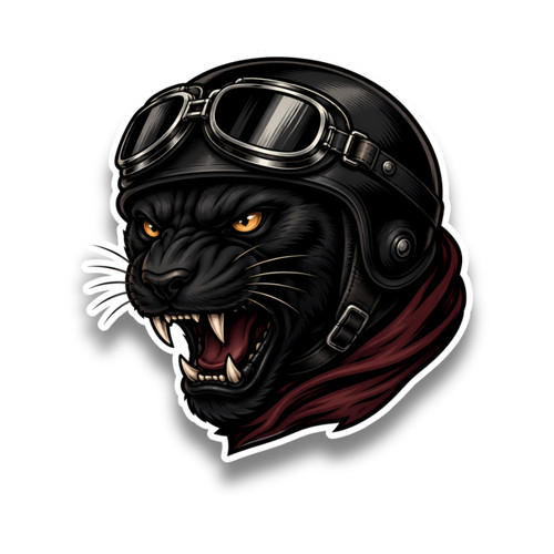 Angry panther biker - panther,