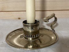 Good Quality silver Plated Candle Stick Holder  Wee Willie Winkie Vintage