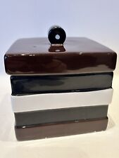 Retro Vintage Bassett Liquorice Allsorts Ceramic Cookie Sweets Jar Airtight (B3)