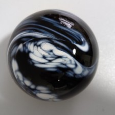 Antique Art Glass Victorian Slag Amethyst Paperweight 7cm purple end of day