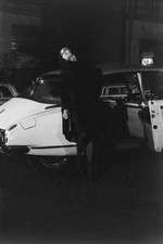 Barbara Steele posing next to