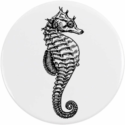 Seahorse marine button - marine',