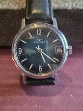 Vintage Technos Manual Wind Mens Dress Watch