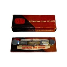 BIB VINTAGE BIB RECORDING TAPE SPLICER WITH ORIGINAL BOX  GOOD CONDITION. 