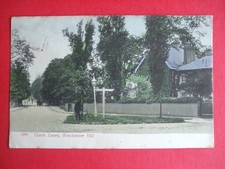 1905 London Real Photo style PC GREEN LANES WINCHMORE HILL N. London Road Sign