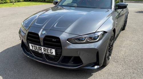 Car number plate - number, holders