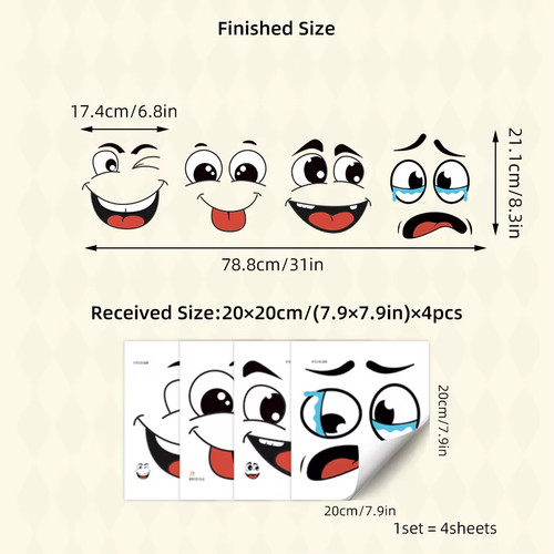 Sheets cartoon face - 4,