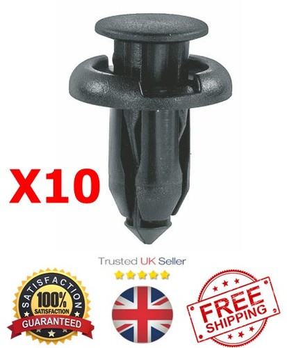 10x 10mm bumper clip panel - 10x, &