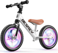 Toddler Balance Bike 2 Year Old, All-Metal Frame | 12" Motion-Activated Lighting