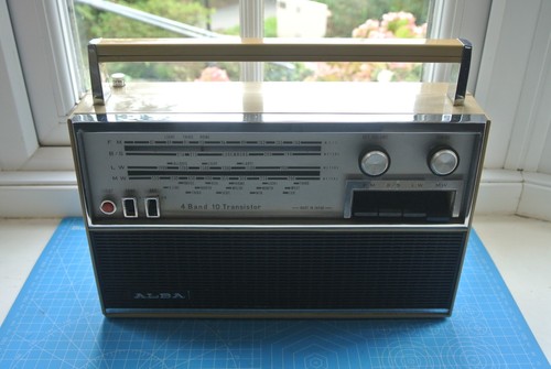 Vintage alba transistor radio - vintage,
