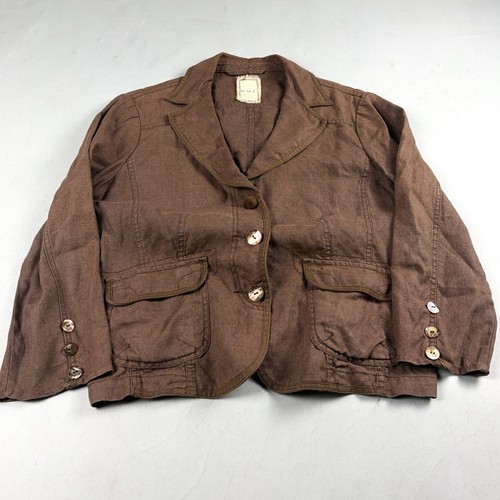 Womens oui brown linen blend - womens,