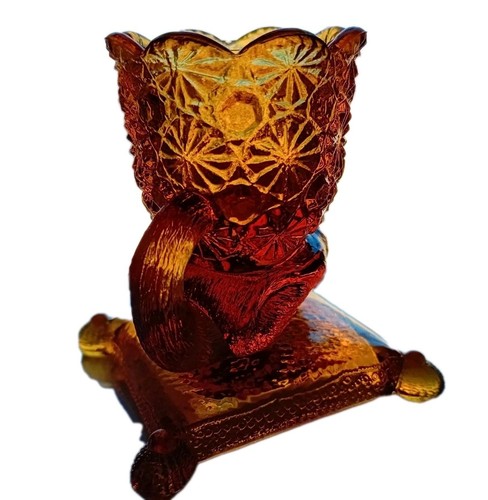 Vintage glass art - glass, on