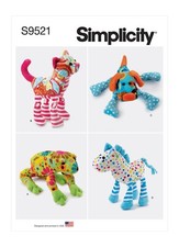 SIMPLICITY 9521 PLUSH ANIMAL