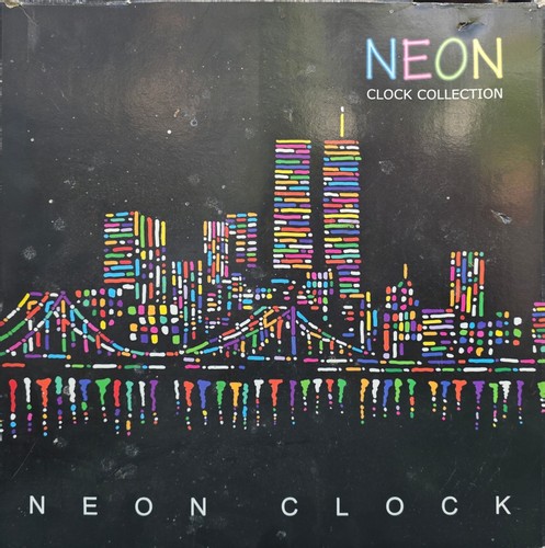 Neon clock circa 1990s - circa, tgs