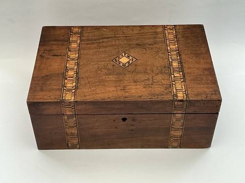 Antique tunbridgeware banded - antique,
