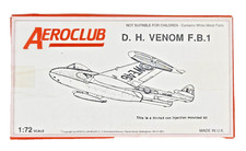 Vintage Aeroclub D.H. Venom F.B.1 Scale 1:72 WF46 Limited Run Made In UK Boxed.
