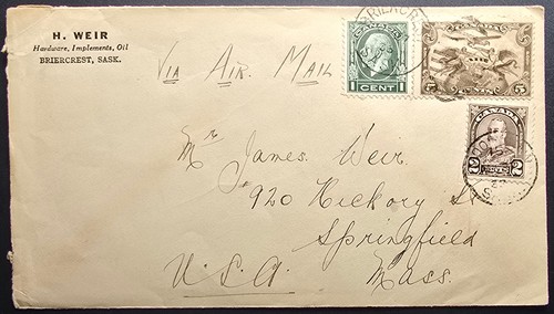 1933 canada mixed - 1933, franking