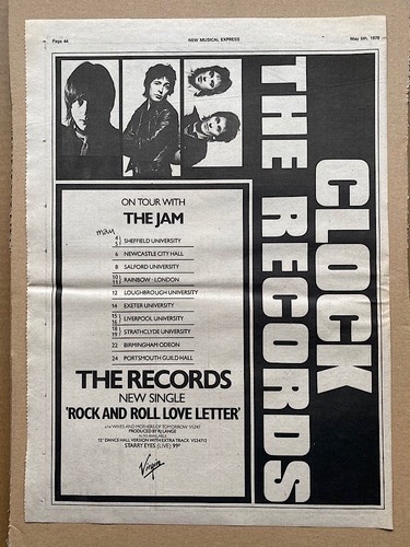 The records tour with - with,
