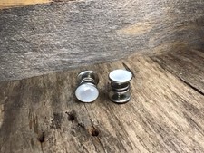 Vintage Mother Of Pearl Pull Apart Snap Links Cufflinks Art Deco