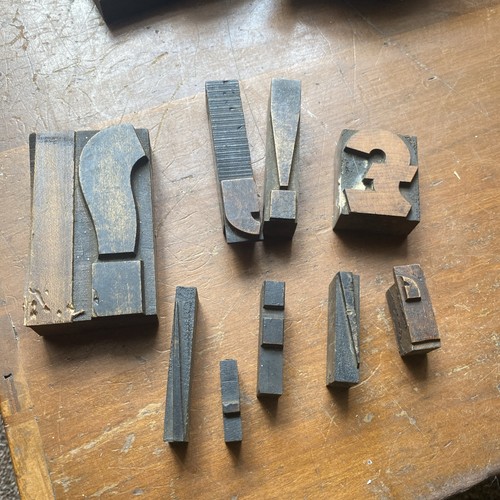 Vintage wooden letterpress - wooden,