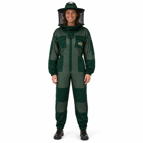 Beekeeping bee suit green - green, xs