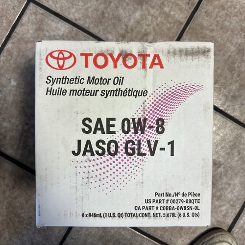 Genuine toyota sae - genuine, 0w-8