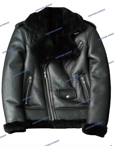 Men sheepskin flight aviator - sheepskin,