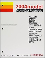 2004 Toyota Manual Training