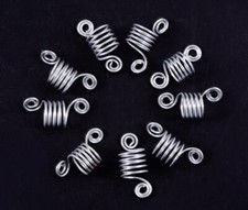 10 X  Spiral Beard/Hair Beads