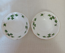 Vintage Tableware- Two Colclough Bone China  IVY Pattern  Cereal Bowls